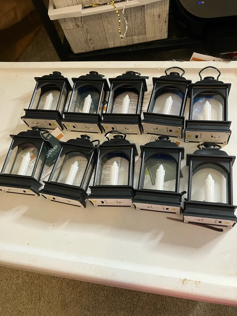 Hobby Lobby Black LED Lantern with Flicker Candle